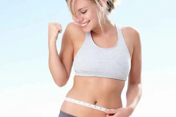 woman happy after fat reduction treatment Northolt