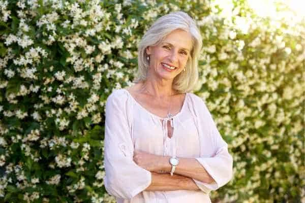 Older woman happy with urinary incontinence treatment Northolt