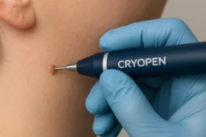 Person receiving skin tag removal Northolt