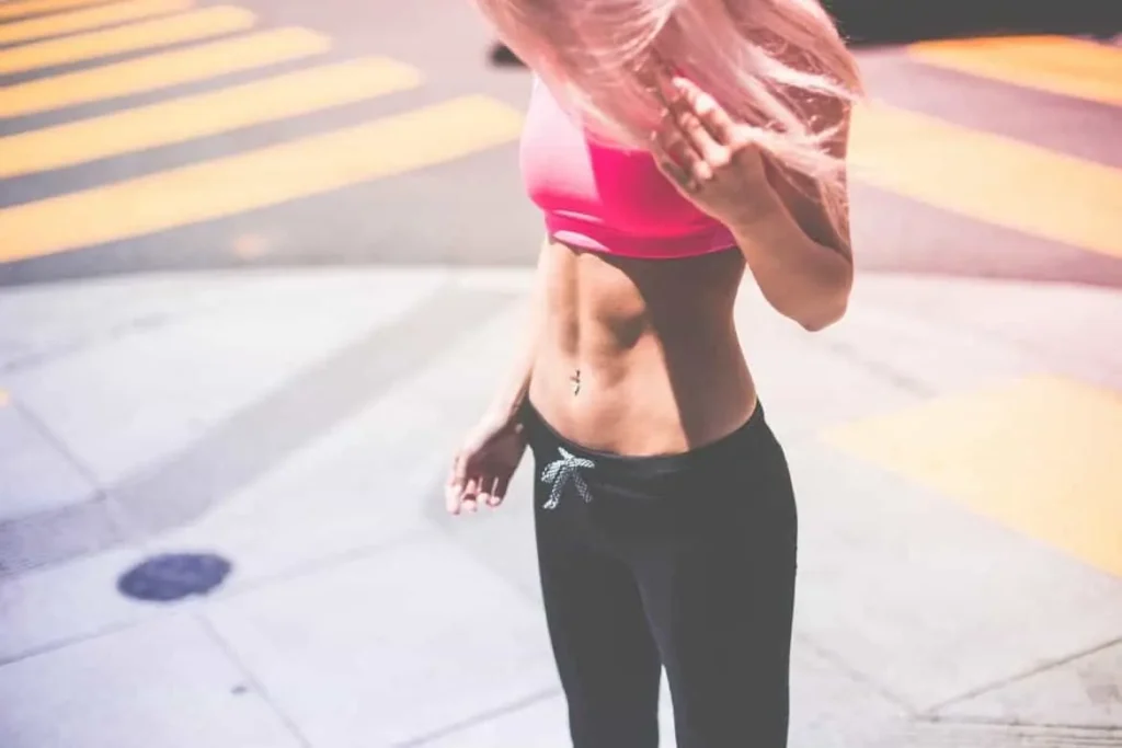 Woman with toned stomach after LA-EMS Body Sculpting Treatment Northolt
