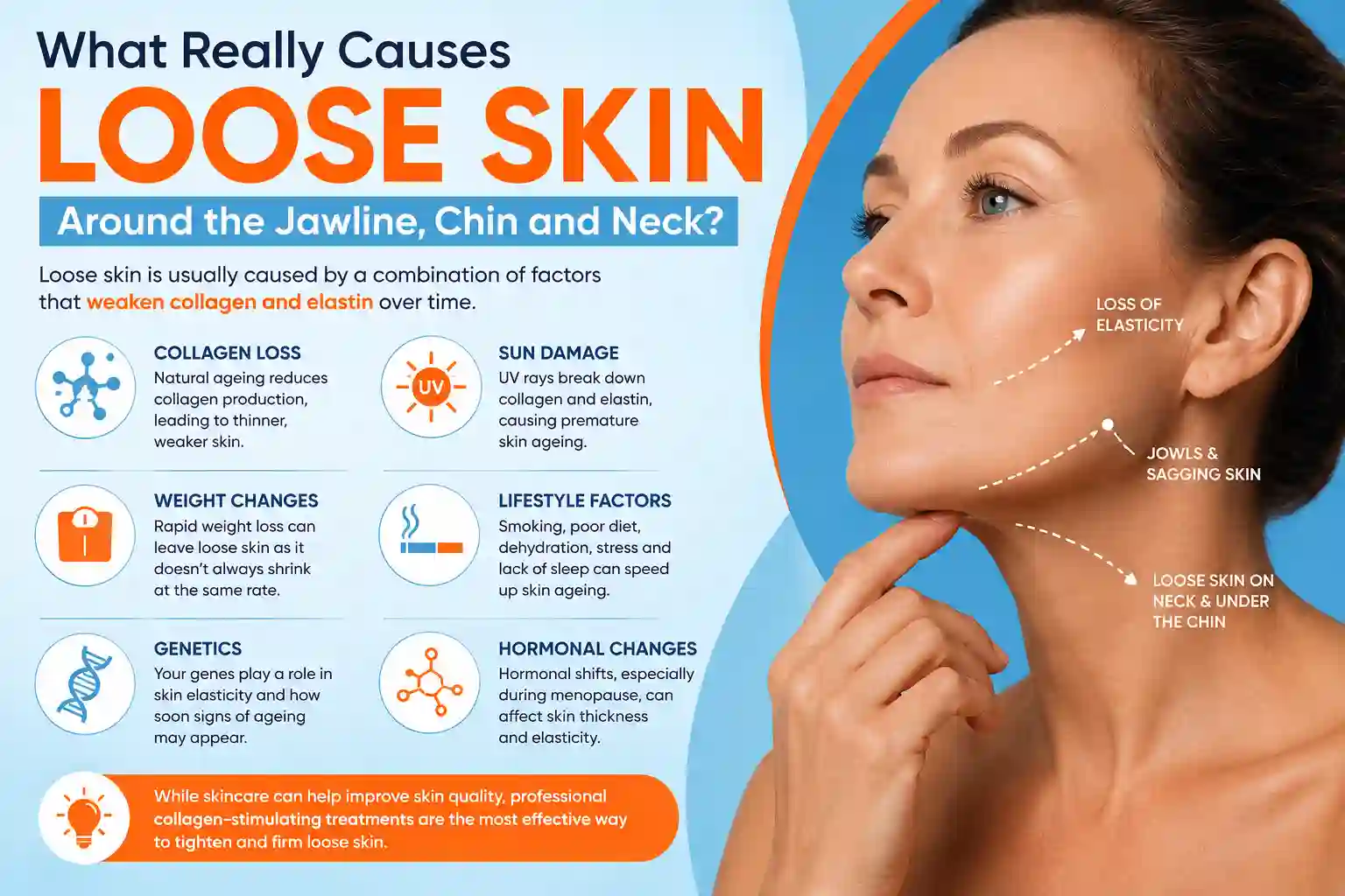 What Really Causes Loose Skin Around the Jawline, Chin and Neck Northolt?